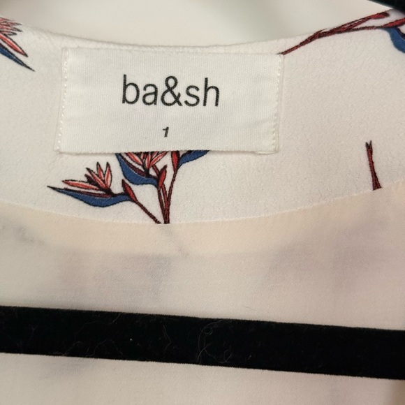 ba&sh White Cream Sundress V-Neck 3/4 Sleeve - Picture 6 of 7